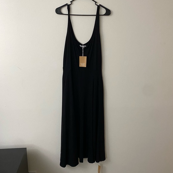 NWT Reformation Black Midi Dress Size XL - Picture 5 of 8